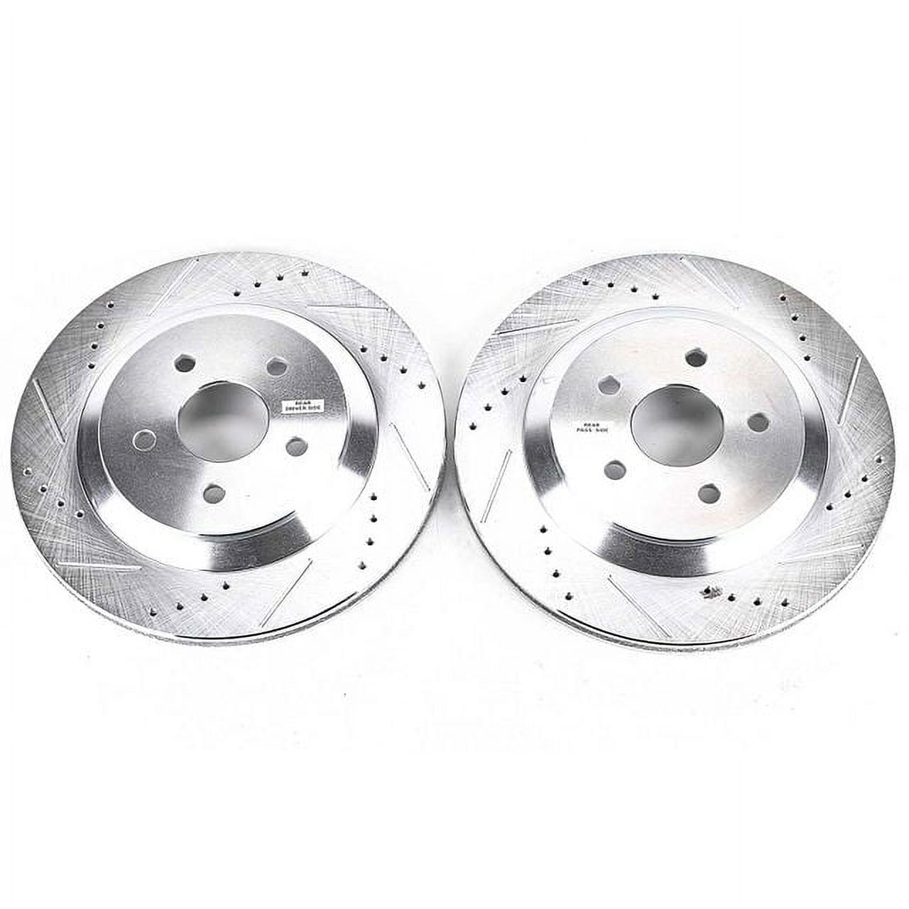 Power Stop AR85102XPR Evolution Drilled & Slotted Rotors -Rear
