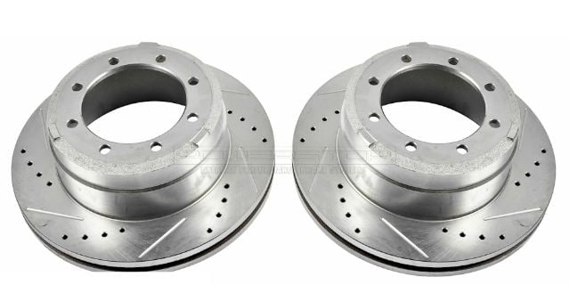 Power Stop AR85118XPR Evolution Drilled & Slotted Rotors -Rear