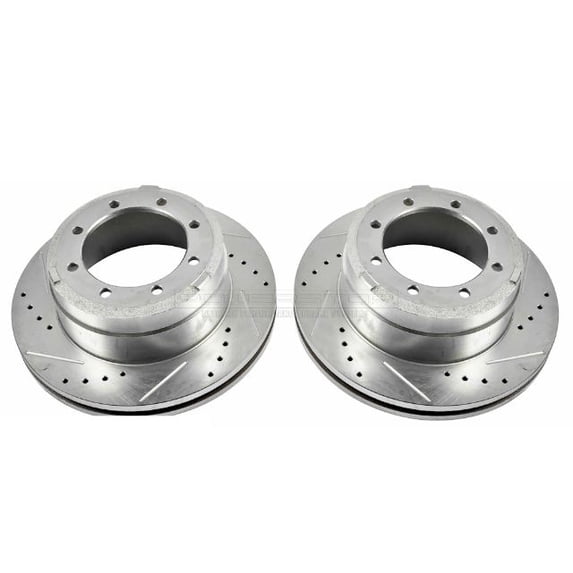 Power Stop AR85118XPR Evolution Drilled & Slotted Rotors -Rear