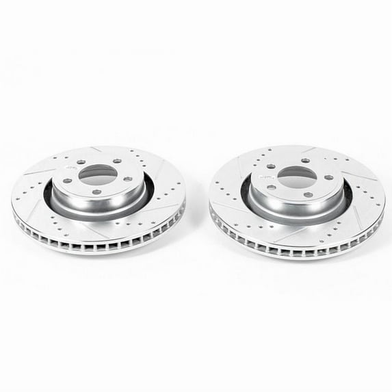 Power Stop AR85158XPR Evolution Drilled & Slotted Rotors -Front