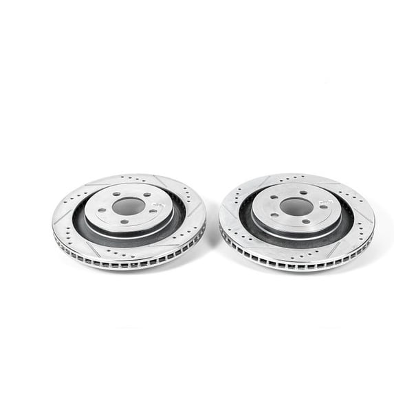 Power Stop AR85160XPR Evolution Drilled & Slotted Rotors -Rear
