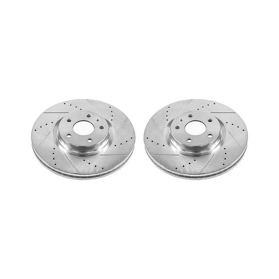 Power Stop AR85165XPR Evolution Drilled & Slotted Rotors -Front