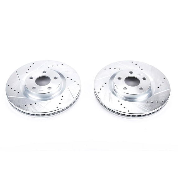 Power Stop AR85182XPR Evolution Drilled & Slotted Rotors -Front