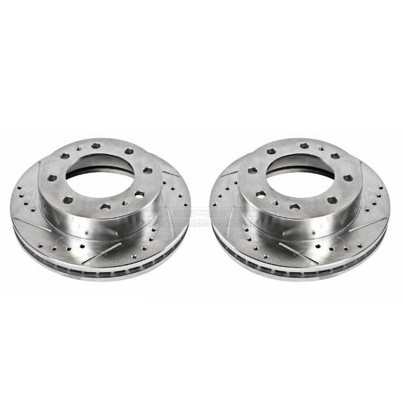Power Stop AR8655XPR Evolution Drilled & Slotted Rotors -Front