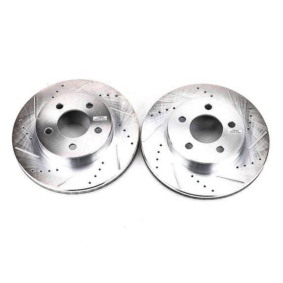 Power Stop AR8749XPR Evolution Drilled & Slotted Rotors -Front