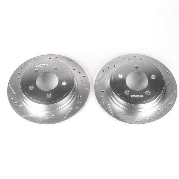 Power Stop AR8759XPR Evolution Drilled & Slotted Rotors -Rear Fits 2005 Chrysler Pacifica