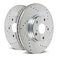 thumbnail image 1 of Power Stop Ar8580xpr Front Evolution Drilled & Slotted Rotor Pair Fits select: 1999-2004 FORD F250, 1999-2004 FORD F350, 1 of 1
