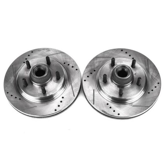 Power Stop Ar8583xpr Front Evolution Drilled & Slotted Rotor Pair