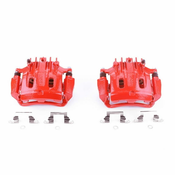 Power Stop Brake Caliper For Ford F-250 Super Duty 2000-2004 | Rear | Red | Pair | S4752