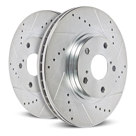 Power Stop Brake Rotors For Chevy SS 2014-2017 | Front Drilled & Slotted Pair | AR8680XPR