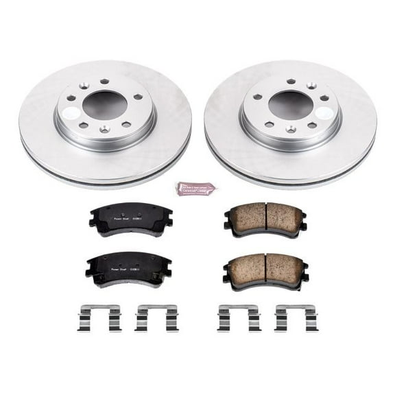 PowerStop Front Geomet Coated Brake Rotor and Pad Kit Fits: MAZDA Select Models CRK2448