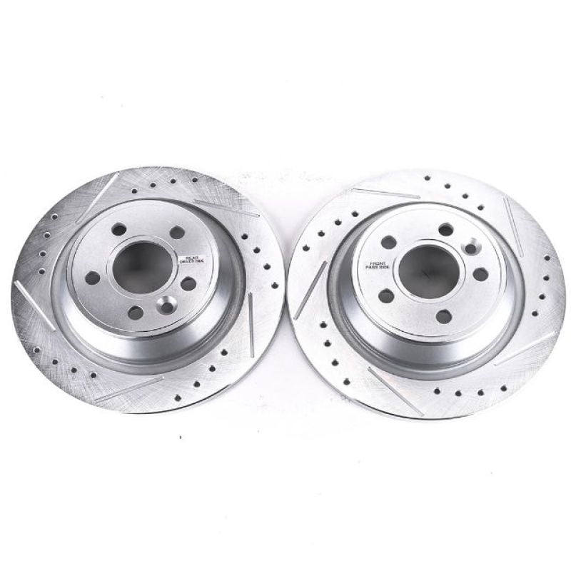 Power Stop EBR1299XPR Evolution Drilled & Slotted Rotors -Rear