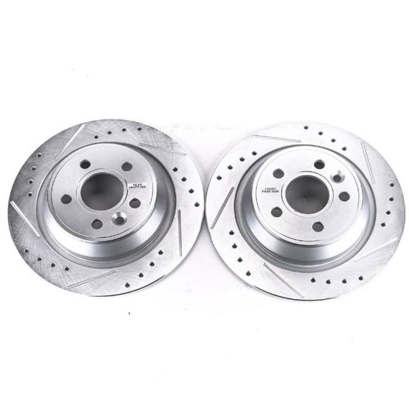 Power Stop EBR1299XPR Evolution Drilled & Slotted Rotors -Rear