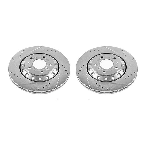 Power Stop EBR1010XPR Evolution Drilled & Slotted Rotors -Rear