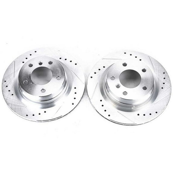 Power Stop EBR1020XPR Evolution Drilled & Slotted Rotors -Rear