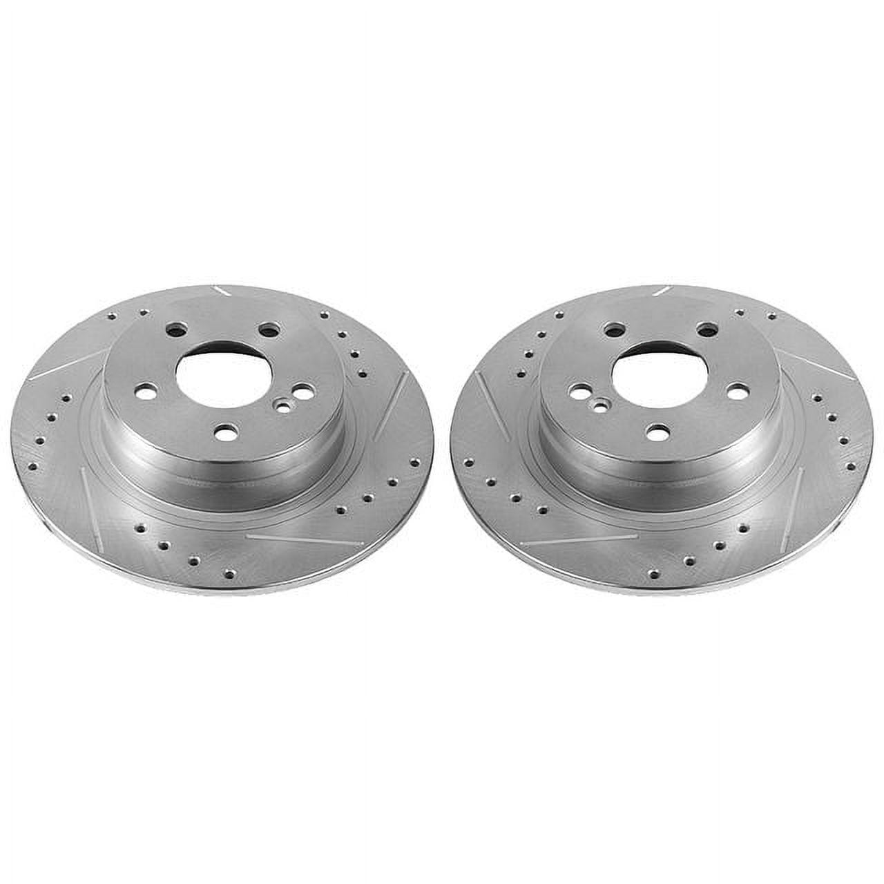 Power Stop EBR1047XPR Evolution Drilled & Slotted Rotors -Rear