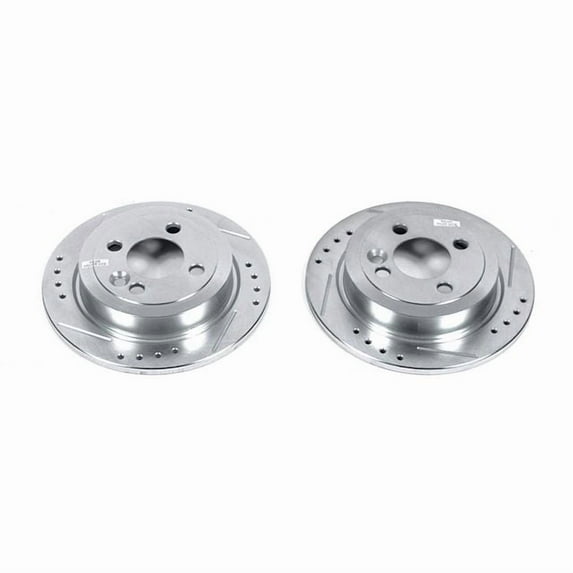 Power Stop EBR1056XPR Evolution Drilled & Slotted Rotors -Rear
