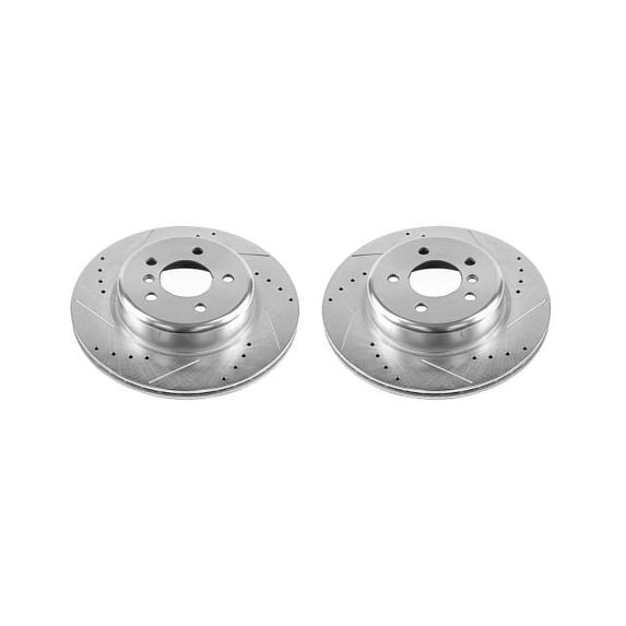Power Stop EBR1235XPR Evolution Drilled & Slotted Rotors -Rear