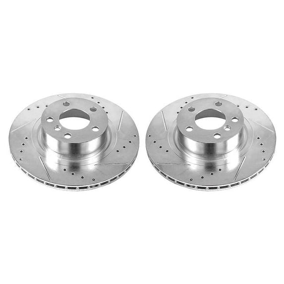 Power Stop EBR1240XPR Evolution Drilled & Slotted Rotors -Rear