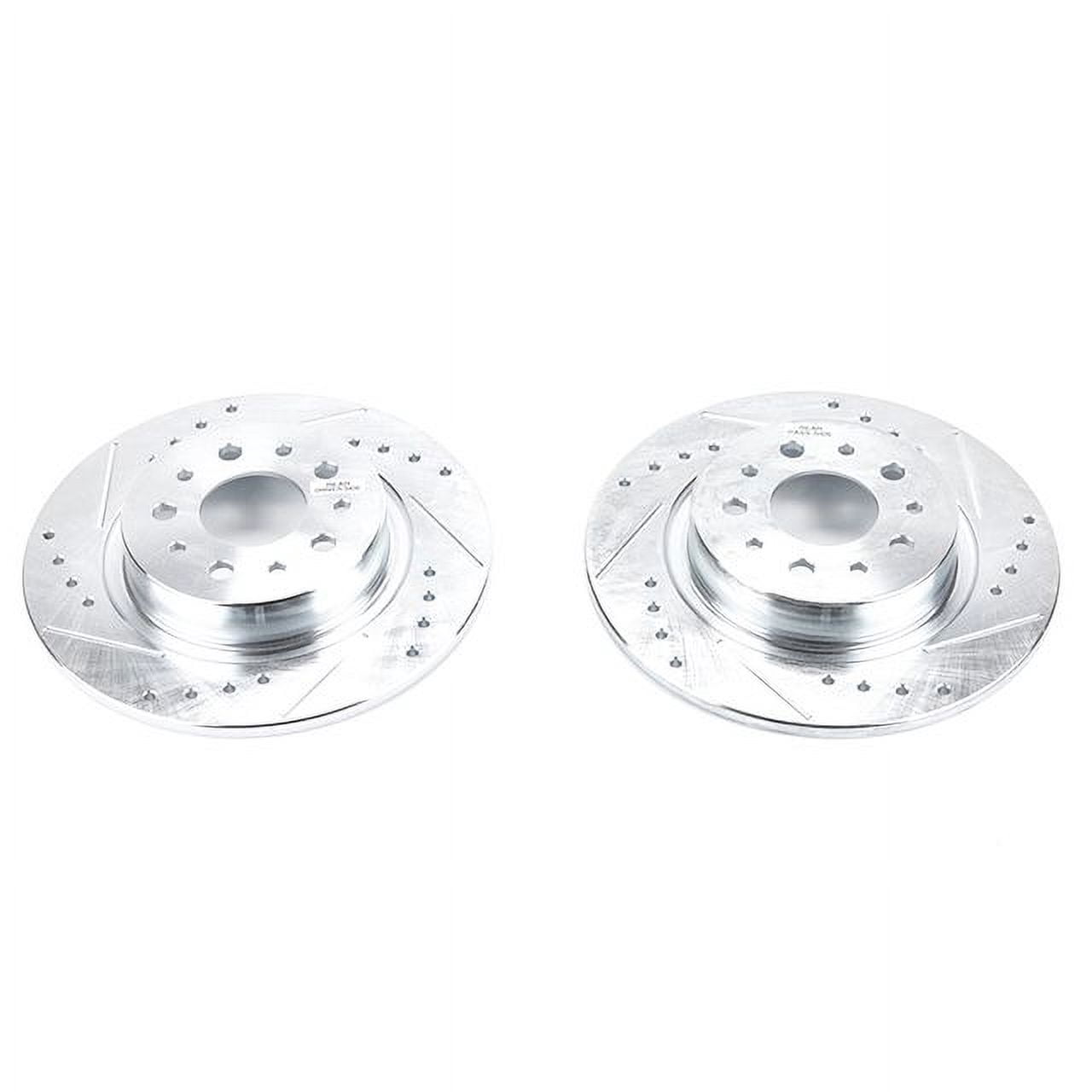 Power Stop EBR1423XPR Evolution Drilled & Slotted Rotors -Rear