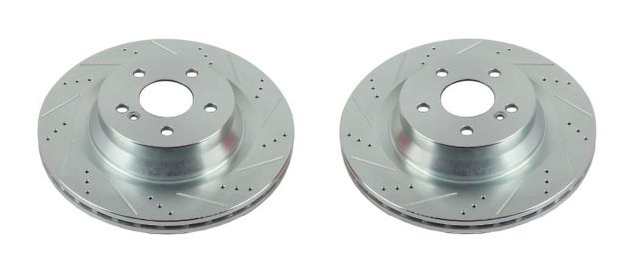 Power Stop EBR1451XPR Evolution Drilled & Slotted Rotors -Rear