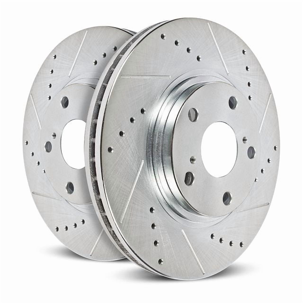 Power Stop EBR1454XPR Evolution Drilled & Slotted Rotors -Front