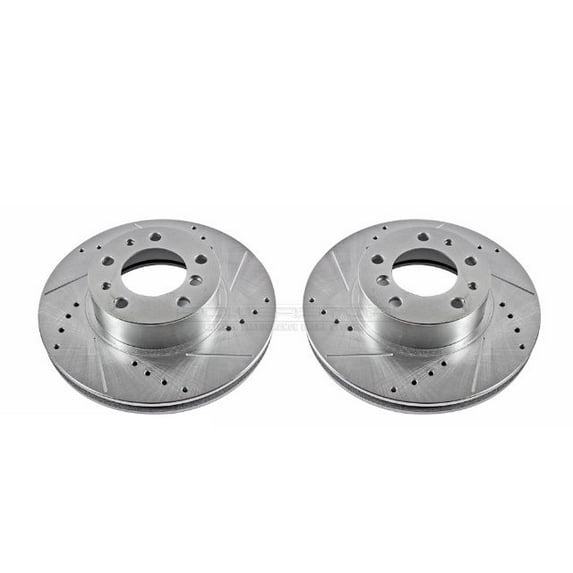 Power Stop EBR262XPR Evolution Drilled & Slotted Rotors -Front