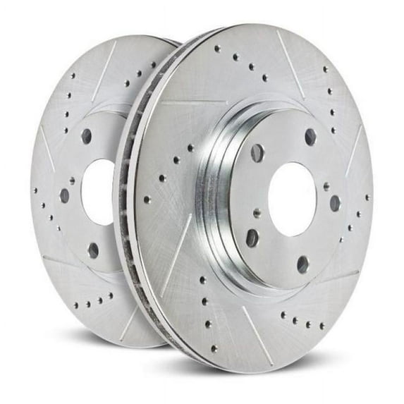 Power Stop EBR615XPR Evolution Drilled & Slotted Rotors -Front Fits 2003 Volkswagen Jetta