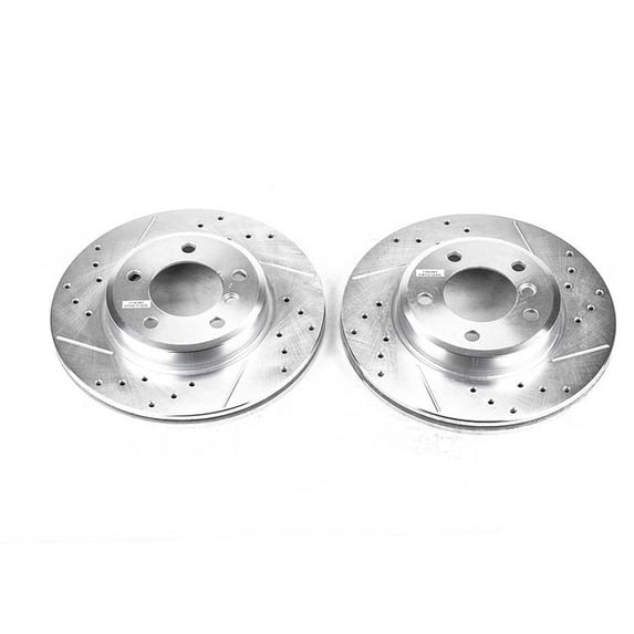 Power Stop EBR630XPR Evolution Drilled & Slotted Rotors -Front