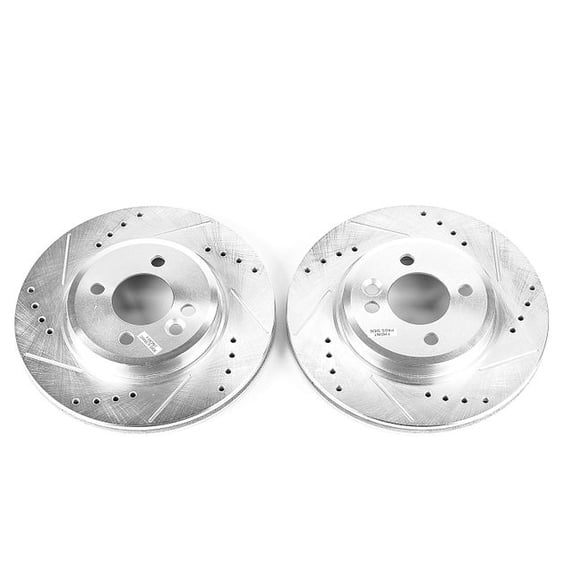 Power Stop EBR651XPR Evolution Drilled & Slotted Rotors -Front