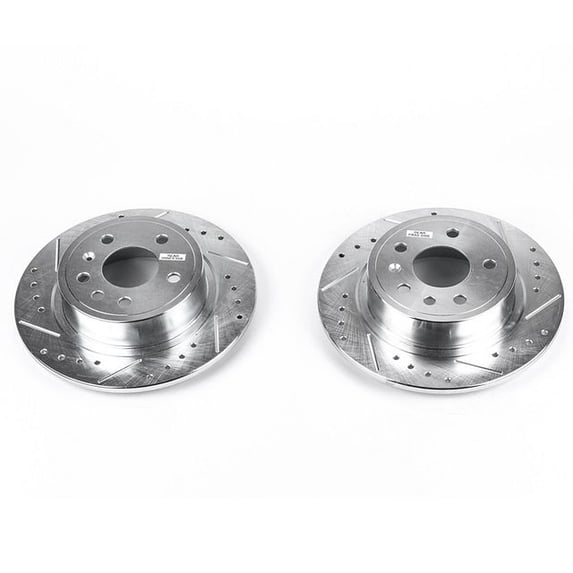 Power Stop EBR693XPR Evolution Drilled & Slotted Rotors -Rear