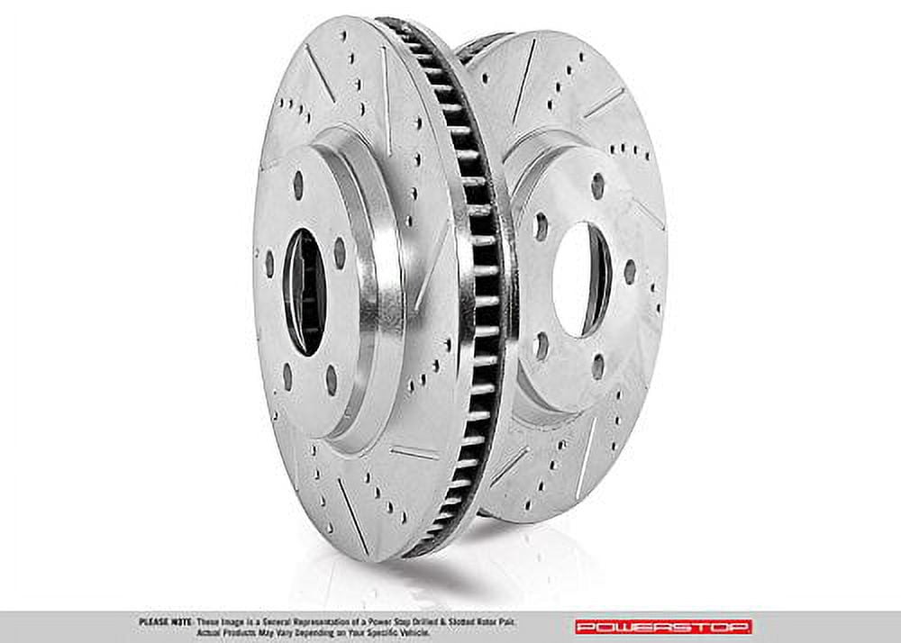 Power Stop EBR697XPR Evolution Drilled & Slotted Rotors -Front