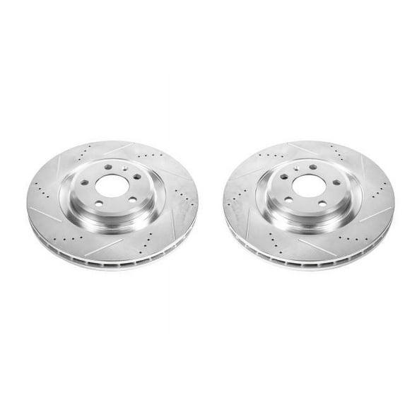 Power Stop EBR839XPR Evolution Drilled & Slotted Rotors -Front