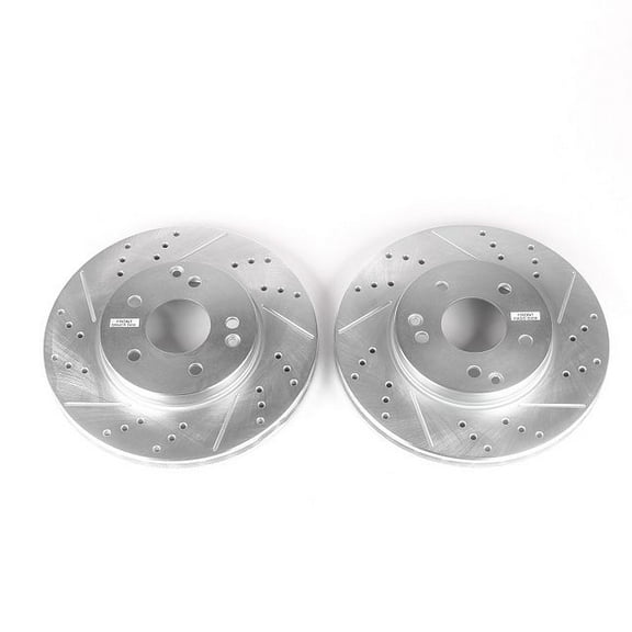 Power Stop EBR859XPR Evolution Drilled & Slotted Rotors -Front