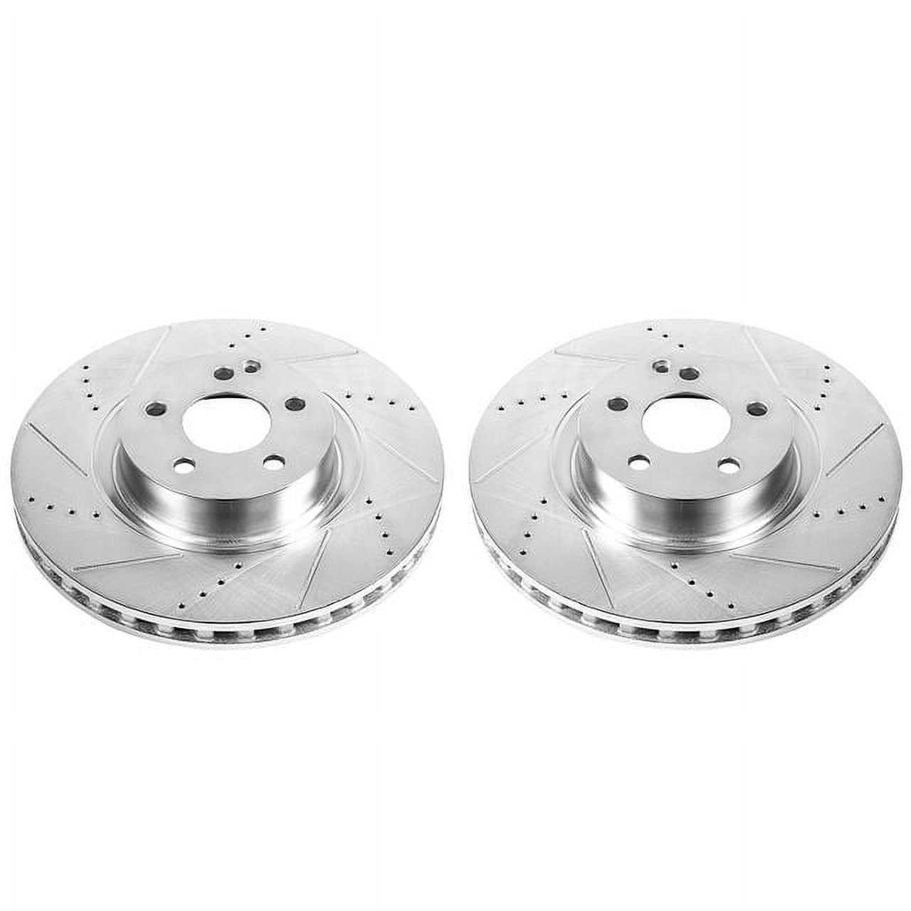 Power Stop EBR869XPR Evolution Drilled & Slotted Rotors -Front
