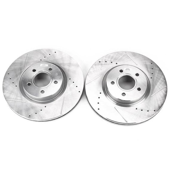 Power Stop EBR897XPR Evolution Drilled & Slotted Rotors -Front