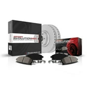 PowerStop Front Geomet Coated Brake Rotor and Pad Kit Fits BMW Select Models CRK3087
