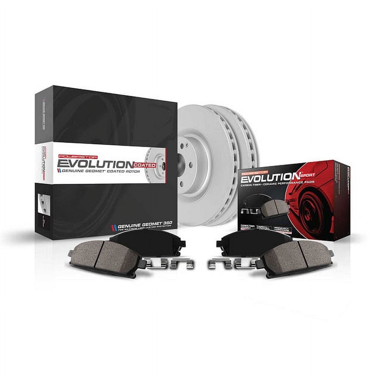 PowerStop Front Geomet Coated Brake Rotor and Pad Kit Fits: AUDI VOLKSWAGEN Select Models CRK528