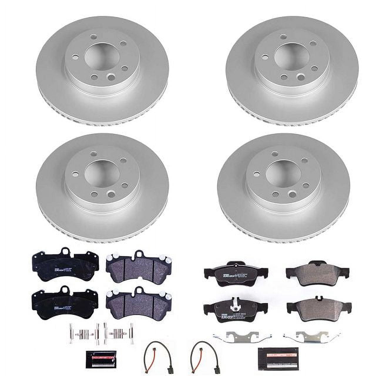 Power Stop Front Euro-Stop ECE-R90 Certified Brake Pad and Rotor Kit ESK4554