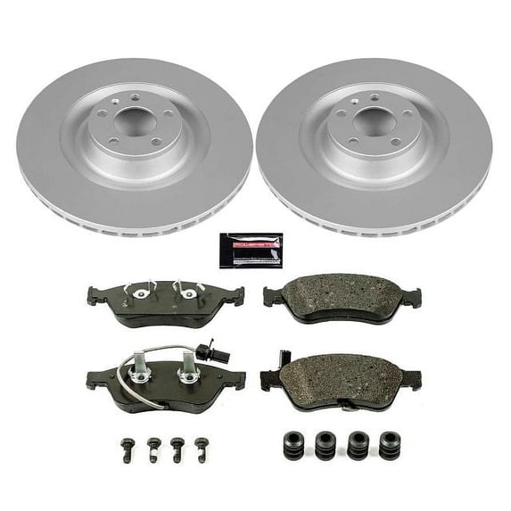 Power Stop Front Euro-Stop ECE-R90 Certified Brake Pad and Rotor Kit ESK4571