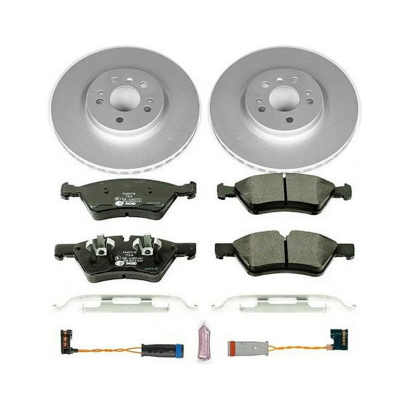 Power Stop Front Euro-Stop ECE-R90 Certified Brake Pad and Rotor Kit ESK4642