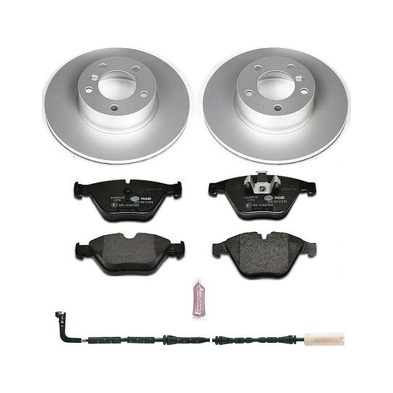 Power Stop Front Euro-Stop ECE-R90 Certified Brake Pad and Rotor Kit ESK4677