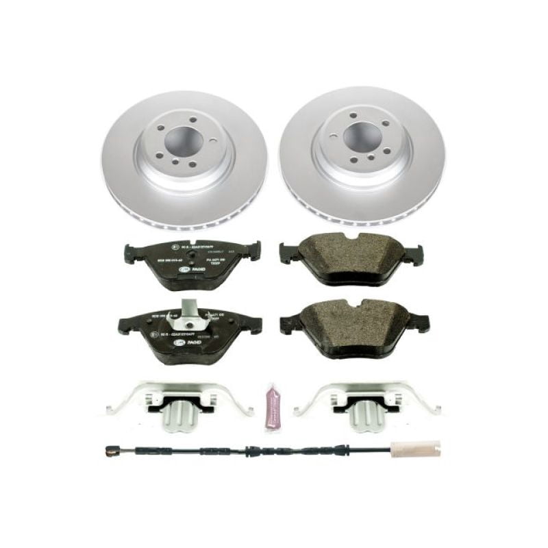 Power Stop Front Euro-Stop ECE-R90 Certified Brake Pad and Rotor Kit ESK6055
