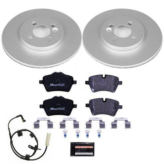 Power Stop Front Euro-Stop ECE-R90 Certified Brake Pad and Rotor Kit ESK6068
