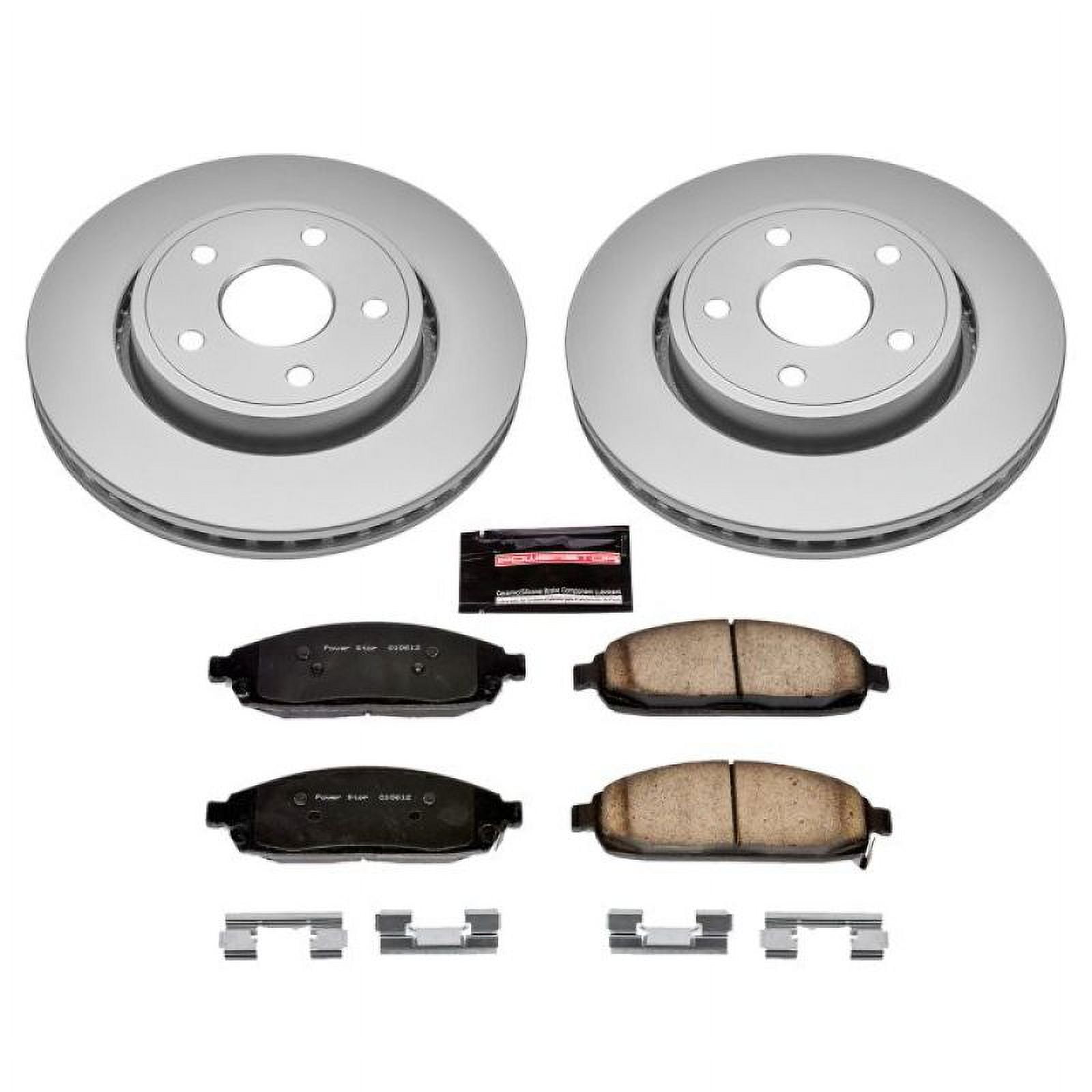 PowerStop Front Geomet Coated Brake Rotor and Pad Kit Fits: JEEP Select Models CRK2219