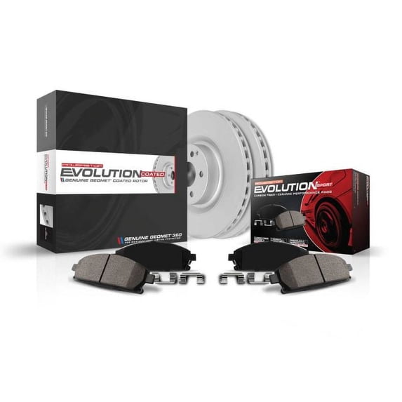 PowerStop Front Geomet Coated Brake Rotor and Pad Kit Fits: BMW Select Models CRK5767