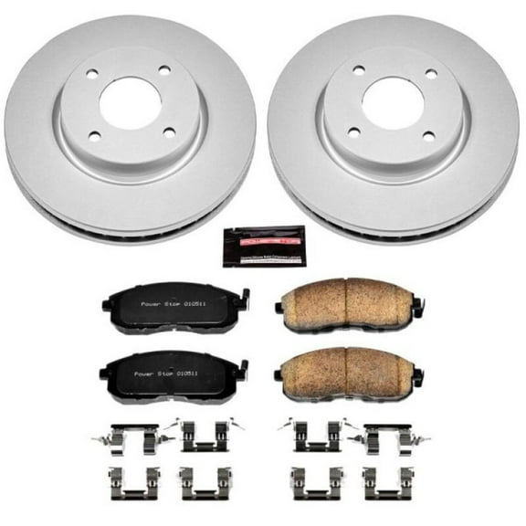 PowerStop Front Geomet Coated Brake Rotor and Pad Kit Fits: NISSAN Select Models CRK5817