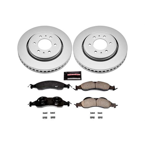 PowerStop Front Geomet Coated Brake Rotor and Pad Kit Fits: FORD Select Models CRK5944