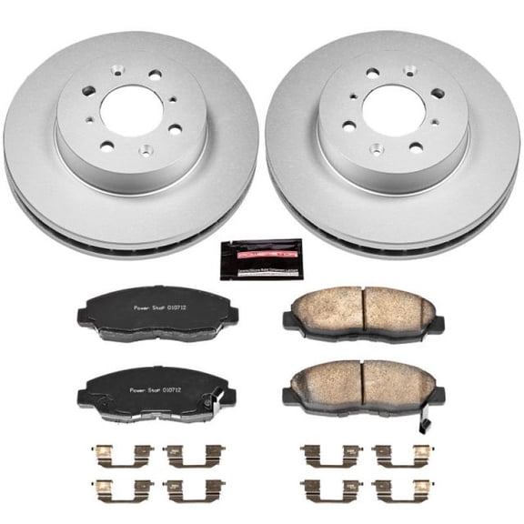 PowerStop Front Geomet Coated Brake Rotor and Pad Kit Fits: HONDA Select Models CRK690