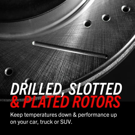 Power Stop Front Pair of Drilled and Slotted Brake Rotors AR8212XPR